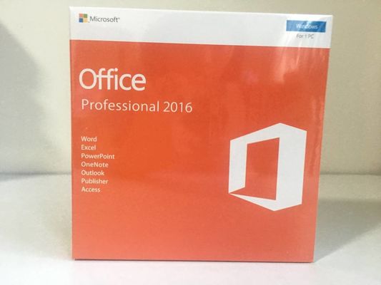 Clé au détail professionnelle de Microsoft Office 2016 multi de langue