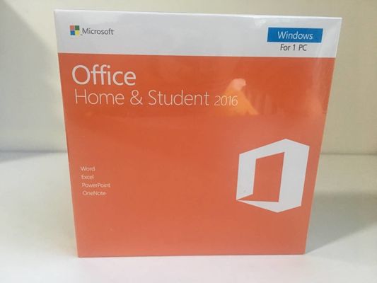 Maison de Microsoft Office 2016 et étudiant de emballage au détail DVD/carte