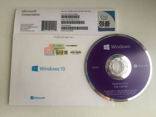 De 100% d'activation clé au détail de Microsoft Windows 10 en ligne globalement pro