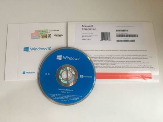 Emballage à la maison d'OEM DVD de Windows 10 multi de langue avec l'autocollant de COA